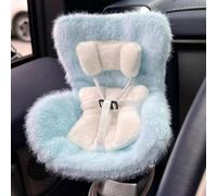 Seggiolino auto per bambole La-bubu da 17 cm, clip di ventilazione per sedile auto per bambole da 10-17 cm, carino seggiolino auto di sicurezza con morbido cuscino per fan delle bambole cieche