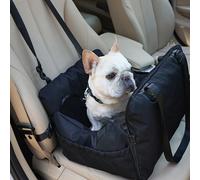 Seggiolino auto per cani con robusta cintura di sicurezza, borsa da trasporto gonfiabile per animali domestici, amaca morbida per sedile posteriore per cani di piccola e media taglia Grigio
