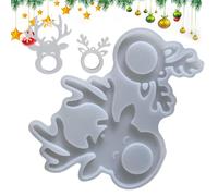 Seggiolino auto per cani, con stampo in silicone a forma di testa di alce, seggiolino auto in cotone, decorazione per albero di Natale a forma di alce, lavabile con cordone e cinghia, adatto per