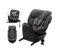Kinderkraft XRIDER2 Seggiolino auto 0-21 kg, I-SIZE 40-150 cm, Seggiolino 360 girevole, con Isofix Base, Reclinabile Posizione sdraiata, FWF, RWF, reclining, Gris