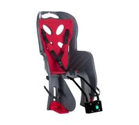 Seggiolino Bici Posteriore Curioso Deluxe Antracite Imbottitura Rossa Comfort e Sicurezza fino a 22 kg