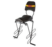SEGGIOLINO BICI POSTERIORE IMBOTTITO PORTAPACCHI 22KG NERO RMS