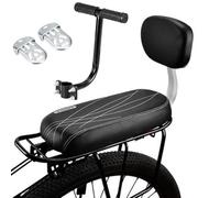 Seggiolino Bici Posteriore per Bambini, Cuscino Posteriore per Bicicletta con Schienalino e Bracciolo e Poggiapiedi, Seggiolino Bicicletta Posteriore Bambini Sedili di Sicurezza, Accessorio per Bici