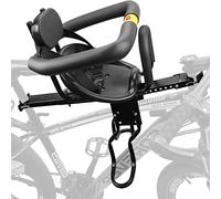 Seggiolino Bicicletta Anteriore per Bambino | Pieghevole Sedile Seggiolino Anteriore con Braccioli e Pedale | per Bambini 2-6 Anni - Max 50KG