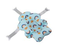 Seggiolino da Bagnetto, Tappetino Universale per Vasca Galleggiante per Baby Shower (Arcobaleno blu)