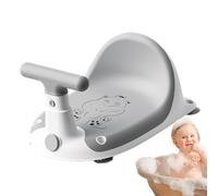 Seggiolino da bagno per bambini con design antiscivolo, con supporto ergonomico e tavolo da gioco, antiscivolo e elevato comfort di seduta, sedile per vasca da bagno, sgabello doccia per bambini