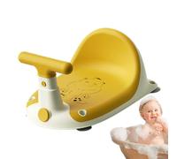 Seggiolino da bagno per bambini con design antiscivolo, con supporto ergonomico e tavolo da gioco, antiscivolo e elevato comfort di seduta, sedile per vasca da bagno, sgabello doccia per bambini