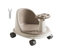 Seggiolino da bagno per bambini per vasca da bagno, sedile doccia antiscivolo ergonomico - Sedia da bagno per con ruote, bagno in viaggio e pavimento, giovani genitori, caregiver e famiglie attente
