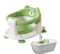 Seggiolino da bagno per bambini - sedia da doccia sicura per bambini, comodo supporto per vasca da bagno, sedile sit-up, termoplastica, design stabile e sicuro per bambini da 6 16,14 x 12,6