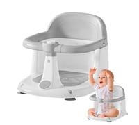 Seggiolino da bagno per bambini - Sgabello da bagno ergonomico per bambini con ringhiera, design di sicurezza girevole a 360° | Sedia portatile antiscivolo, funzione di drenaggio rapido per