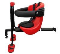 Seggiolino da bicicletta per bambini - sedile anteriore per bambini, in metallo e poliuretano resistente, design sicuro e confortevole con pedali di supporto | Bicicletta da bambino per il