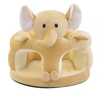 Seggiolino da Terra per Bambini, Morbido Seggiolino da Terra Sit Me Up per Peluche per Bambini Impara a Sedersi con Supporto Stabile, Simpatico Elefante 45x45 cm