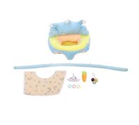 Seggiolino di supporto per bambini Morbido a forma di corona Mantieni la postura seduta Comodo per imparare a sedersi Sedia Peluche per bambini con giocattoli di attività (Blu)