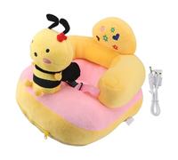 Seggiolino di Supporto Per Bambini, Seggiolini di Supporto Per Imparare a Sedersi Per Bambini Anti Caduta Anti Rotazione Laterale Peluche Ricaricabile Per Bambini Che Impara a Sedersi(Ape)