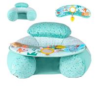 Seggiolino di supporto per bambini, Seggiolino da pavimento per bambini, Simpatico elefante Impara a sedersi con piastra di supporto, Sedia per attività per sedersi, Vassoio sensoriale elastico morb