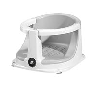 Seggiolino di supporto per vasca da bagno per bambini, con sensore di temperatura, per bambini e bambine, protezione di sicurezza per compleanni, inaugurazione della casa