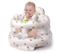 Seggiolino gonfiabile per bambini da 3 a 36 mesi, Zolirao Sit Me Up sedia da pavimento con pompa ad aria integrata, senza BPA e facile da pulire, sedile di supporto per l'alimentazione con simpatico
