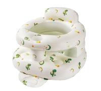 Seggiolino gonfiabile per bambini da 4 a 24 mesi con pompa ad aria integrata, supporto per la schiena per bambini, sedia per sedersi, sedia per baby shower, sedile (Il pianeta dinosauro)