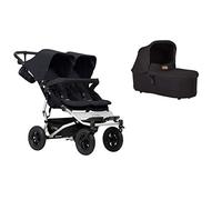 Seggiolino Mountain Buggy Duet Buggy V3.2 come passeggino doppio sedile + 1 ovetto, nero