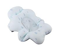 Seggiolino per Bagnetto, Tappetino per Vasca da Bagno per Bambini in Poliestere Morbido e Confortevole Galleggiante Galleggiante Universale per Baby Shower (Goccia d'acqua blu)