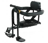 Seggiolino per bici per bambini, Seggiolino per bici per bambini montato anteriormente regolabile per età da 8 mesi a 7 anni, sedili morbidi in PU comfort per ciclismo sicuro in famiglia, bambino, be