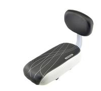 Seggiolino per Bicicletta con Schienale, Schienale Nero E Bianco, Un Set, Taglia Unica
