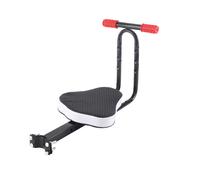 Seggiolino per bicicletta per bambini con pedali, sella anteriore e robusto telaio in lega di alluminio, regolabile per tutte le biciclette
