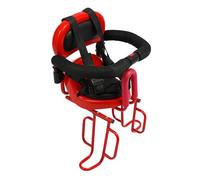 Seggiolino per bicicletta posteriore, porta passeggeri sicuro con imbracatura a 4 punti e barra di protezione a U, sedile posteriore universale per mountain bike, bicicletta pieghevole elettrica