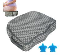 Seggiolino per vasca idromassaggio, cuscino ponderato per amplificatore, cuscino spesso per vasca idromassaggio, in rete lavabile, con trono per spa, senza galleggiante, per piscina, cortile, relax