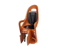 Seggiolino posteriore bici bambini Polisport Groovy MIK-HD per portapacchi MIK-HD, installazione facile e sicura, design rinnovato con catarifrangente, fino a 22 kg, Colore Marrone Caramello