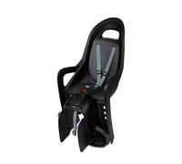 Seggiolino posteriore bici bambini Polisport Groovy MIK-HD per portapacchi MIK-HD, installazione facile e sicura, design rinnovato con catarifrangente, fino a 22 kg, Colore Nero/Grigio Scuro