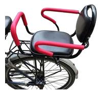 Seggiolino posteriore for bambini da 2 a 8 anni - Schienale regolabile, pedali e braccioli di sicurezza - Recinzione di sicurezza staccabile - Misura universale for la maggior parte delle biciclette