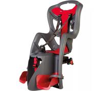 SEGGIOLINO POSTERIORE GRIGIO SCURO E ROSSO PER BICICLETTA PER BAMBINI, MAX. 2...