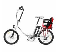 Seggiolino posteriore per bicicletta, 36 x 52 cm, a forma di U, sedile di sicurezza per bambini, con 2 supporti per poggiapiedi, buona stabilità rimovibile, per biciclette, bici da strada, e-bike