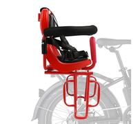 Seggiolino posteriore per bicicletta per bambini, portapacchi, 36 x 52 cm (rosso)