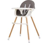 Chipolino Rio 2in1 seggiolone, seggiolone gambe antiscivolo 5 punti di sicurezza, colorazione:grigio scuro