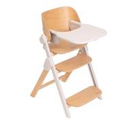 CHICCO Meraviglia - Seggiolone Pappa 0+ Mesi Evolutivo in Legno colore Fossil