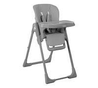 Kikkaboo comodo seggiolone regolabile altezza cintura doppio vassoio pieghevole, colorazione:grigio