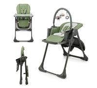Seggiolone da pappa 2in1 TUMMIE verde