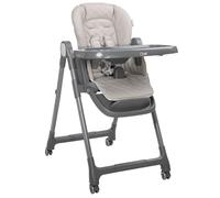 Seggiolone Lorelli Chef 3 in 1, Convertibile, Grigio e Beige, con Ruote e Vassoio