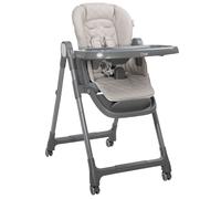 Seggiolone Lorelli Chef 3 in 1, Convertibile, Grigio e Beige, con Ruote e Vassoio