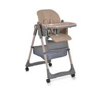 MONi Lindo - Seggiolone Pappa 6M - 15Kg Reclinabile Richiudibile colore Beige