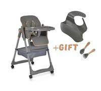 Seggiolone Moni Lindo + Set Pappa Grey