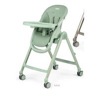 Peg Perego SPA Living - Seggiolone Pappa 0 mesi - 15 Kg Reclinabile Richiudibile colore Sage