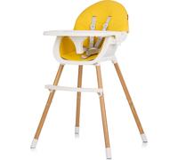Chipolino Rio 2in1 seggiolone, seggiolone gambe antiscivolo 5 punti di sicurezza, colorazione:bianco giallo