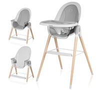 Lionelo Maya - Seggiolone Pappa 2 in 1 6-36 Mesi Rialzo Sedia colore White