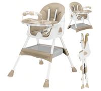 Seggiolone pieghevole per bambini dai 6 mesi, con ampio tappetino antiscivolo e vassoio porta-giocattoli, facile da pulire Informazioni su questo articoloOgni momento prezioso conta: un set di rotoli 