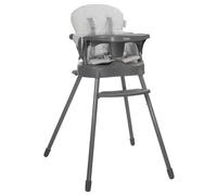 Seggiolone Siesta 3 in 1 Convertibile, Grigio, Struttura in Metallo, 97 x 70 x 52 cm