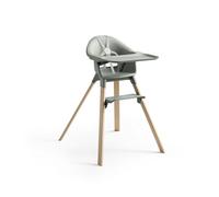 Seggiolone Stokke Clikk, Glacier Green - Seggiolone All-In-One con Vassoio + Imbracatura - Leggero e facile da trasportare - Ergonomico e regolabile - Adatto ai bambini dai 6-36 mesi, fino a 15 kg