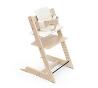 Seggiolone Stokke Tripp Trapp (Natural) con cuscino OCS (Wheat Cream) - Include sedia Tripp Trapp, Baby Set 2 per bambini da 6 a 36 mesi e cuscino - Regolabile, ergonomico e facile da pulire